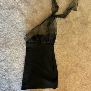 Black mini dress
